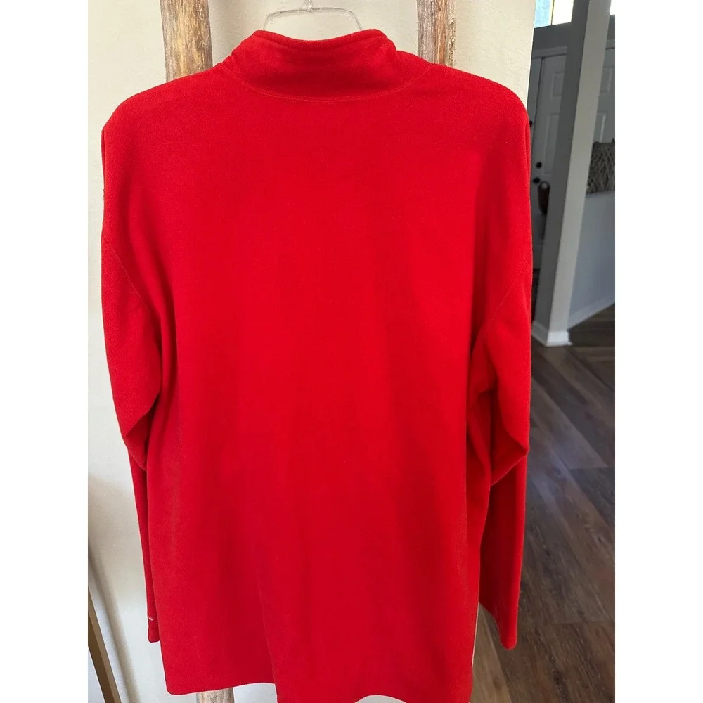 The North Face TKA 100 Men's Size XL 1/4 Zip Pullover Fleece Jacket‎ size XL Red